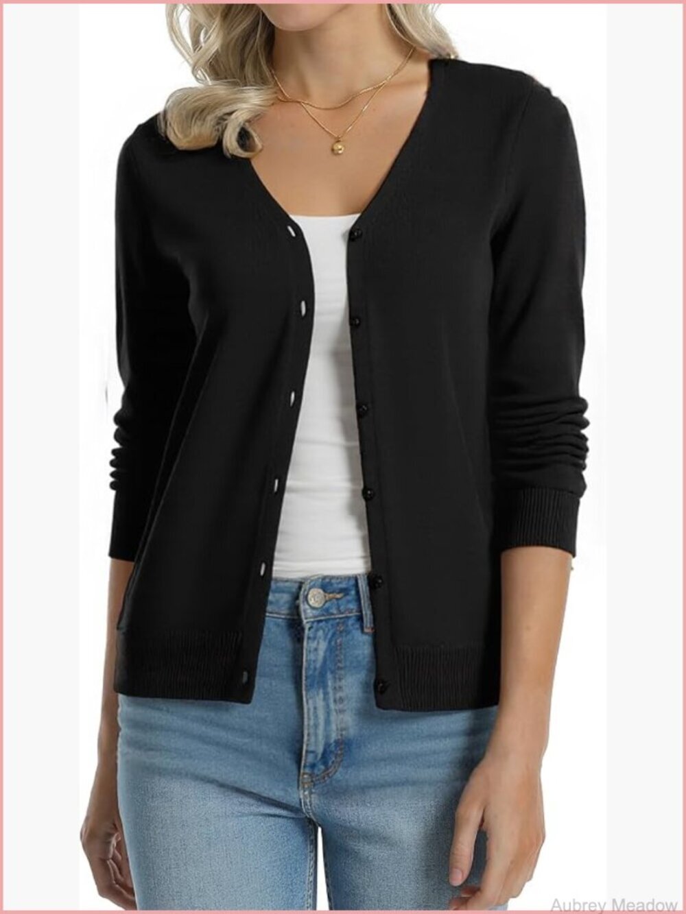 Women's 100% Cotton Lightweight Cardigan Long Sleeve Button Down Sweater